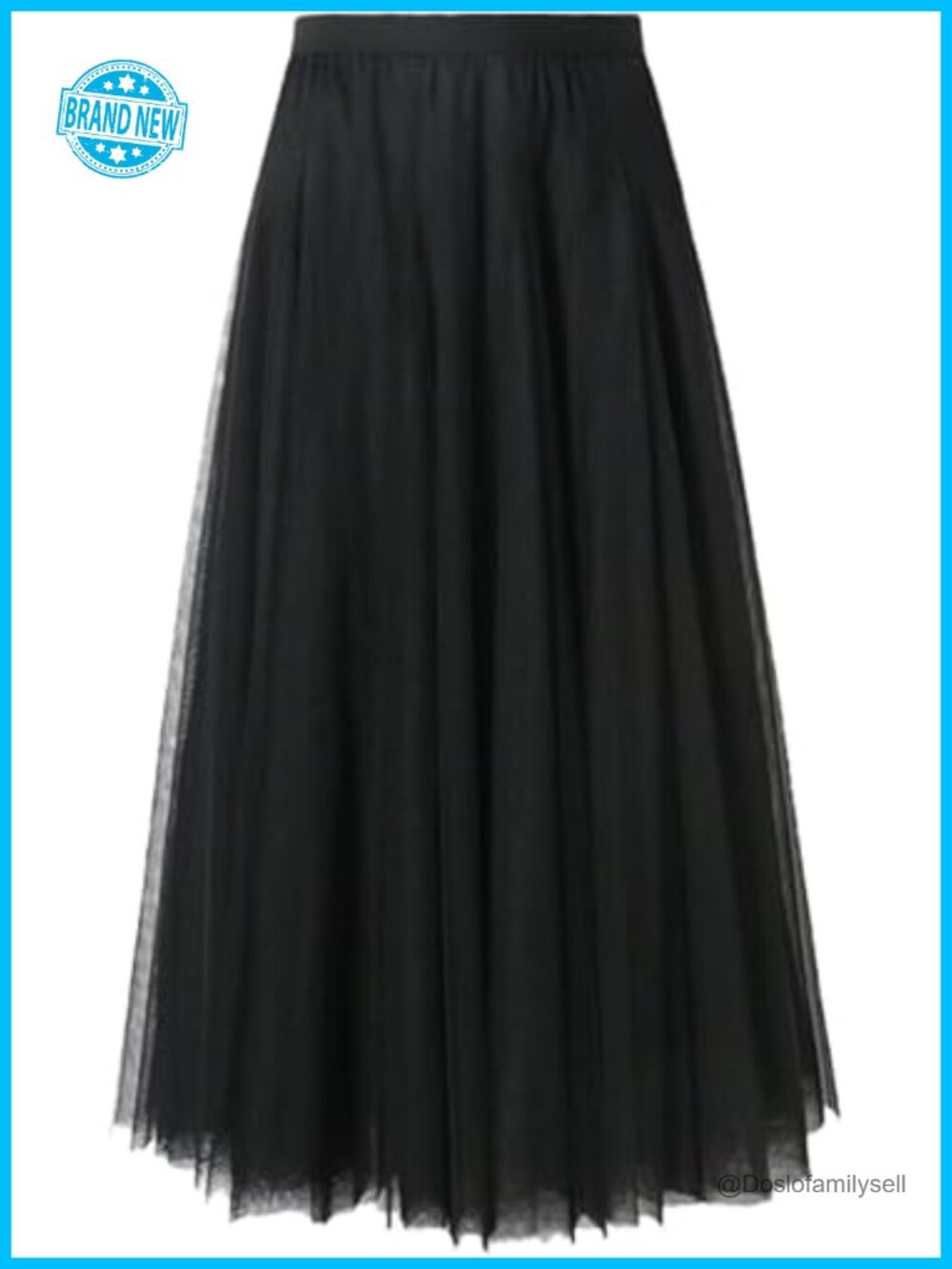Women's Maxi Tulle Skirt A-Line Layered Long Mesh Flowy